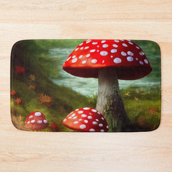 Item preview, Magic Mushroom, Fly Agaric In Forest designed and sold by AnuGoldPrints.