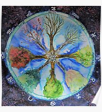 Tree Wheel Poster