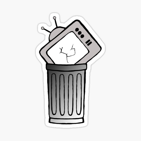 Trash TV. Sticker