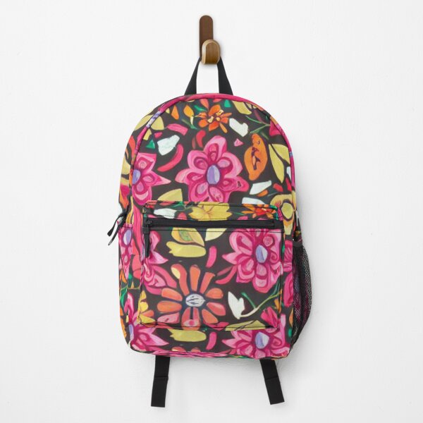 Item preview, Patterns of pink flowers, orange and yellow petals designed and sold by ArteEterno.