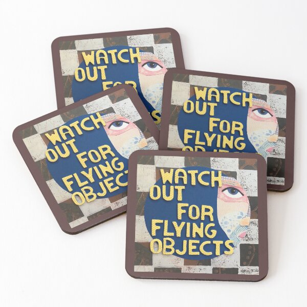 Item preview, Watch Out For Flying Objects designed and sold by prunellaparsnip.