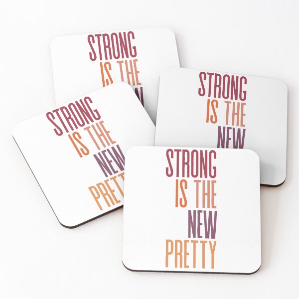 Item preview, STRONG IS THE NEW PRETTY SIMPLE TEXT | FALL VIBES STRONG IS PRETTY | FIERCE FEMINISM QUOTE MINIMALISTIC designed and sold by Festive Feminist.