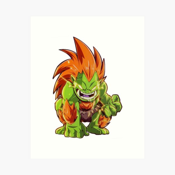 Street Fighter Electric Powers of Blanka Classic Art Board Print for Sale  by NANRIBBON