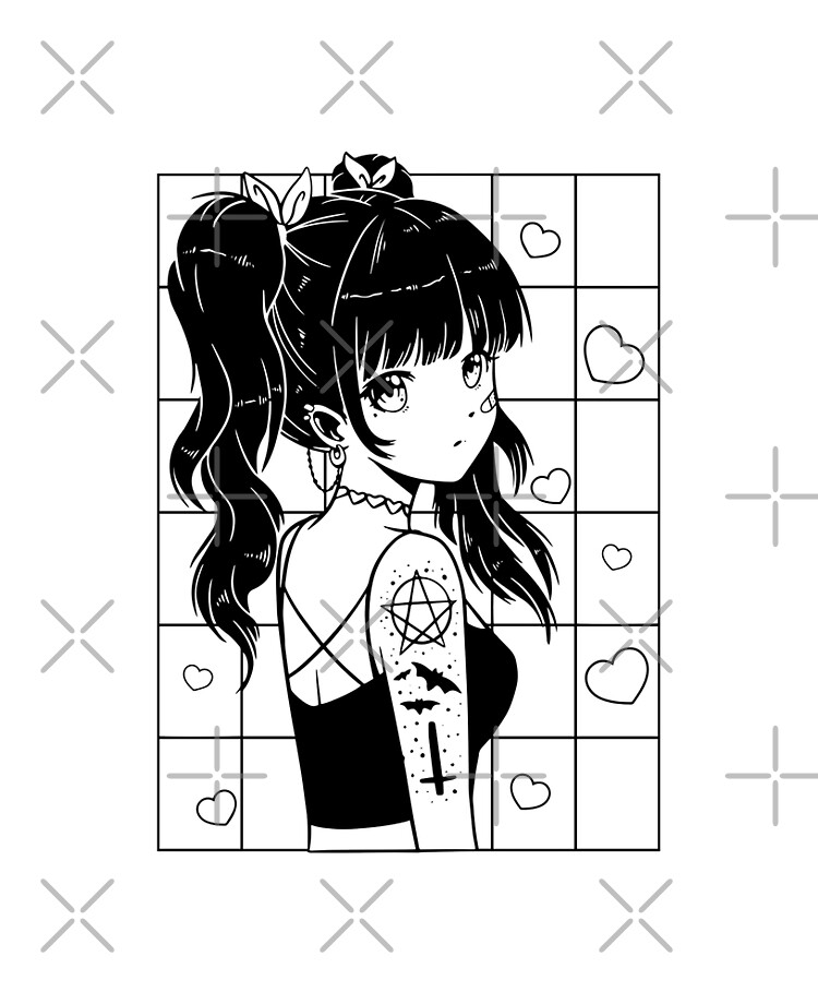 Girls icons  Anime girl drawings, Gothic anime girl, Anime girl