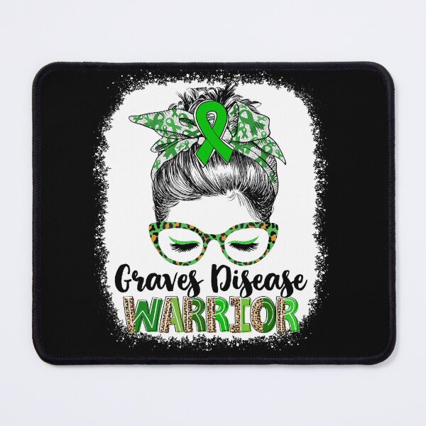 Item preview, Messy Bun Leopard Graves Disease Warrior designed and sold by rechardtee.