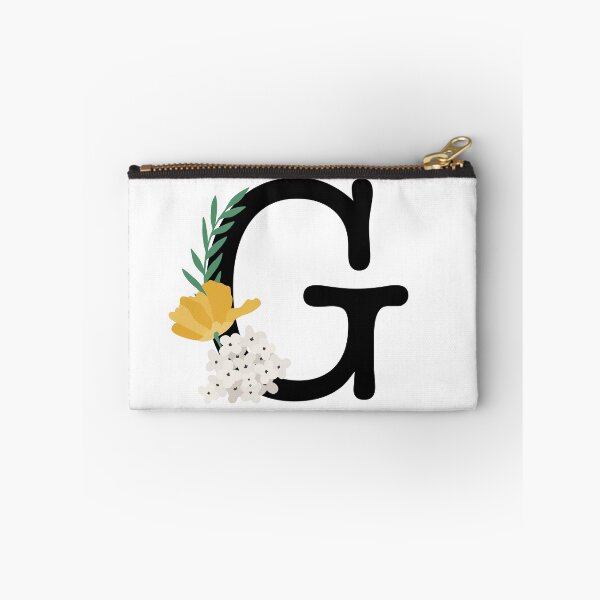 Item preview, Alphabet G Monogram Modern Floral Typewriter Font designed and sold by AlphaWords.
