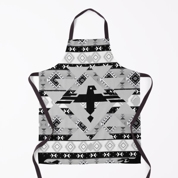 Item preview, Native American Indian Thunderbird Tribal Pattern - Black White And Grey designed and sold by handsoftime2020.