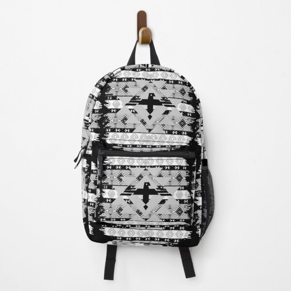 Item preview, Native American Indian Thunderbird Tribal Pattern - Black White And Grey designed and sold by handsoftime2020.