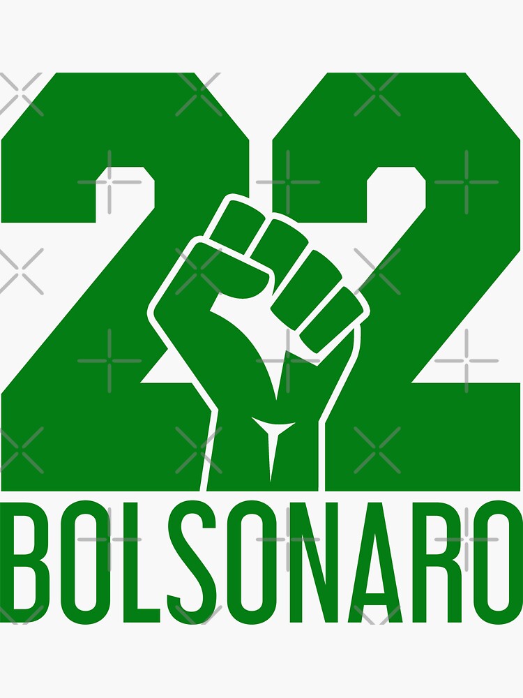 "Bolsonaro 22" Sticker for Sale by rachimariposa | Redbubble