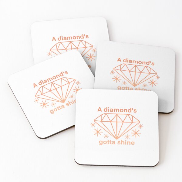 Item preview, A Diamond's Gotta Shine - Blood Orange designed and sold by autumnologyart.