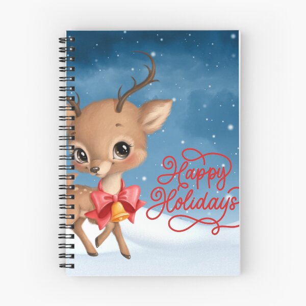 Item preview, Happy Holidays Deer designed and sold by Edenglow Prints & Peculiars.
