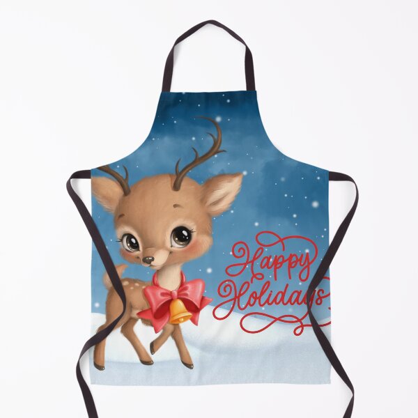Item preview, Happy Holidays Deer designed and sold by Edenglow Prints & Peculiars.