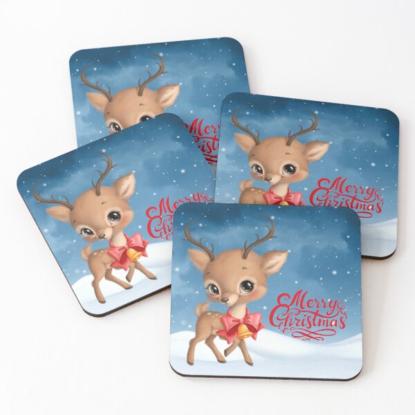 Item preview, Merry Christmas Deer designed and sold by Edenglow Prints & Peculiars.