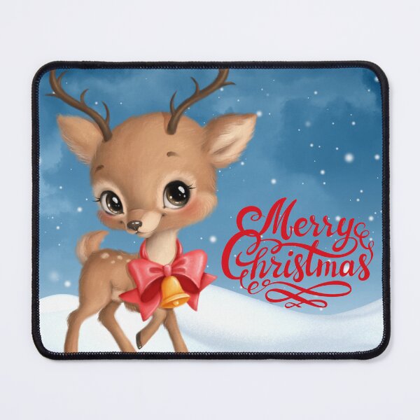 Item preview, Merry Christmas Deer designed and sold by Edenglow Prints & Peculiars.