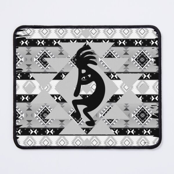 Item preview, Native American Kokopelli Design - Black White And Grey designed and sold by handsoftime2020.
