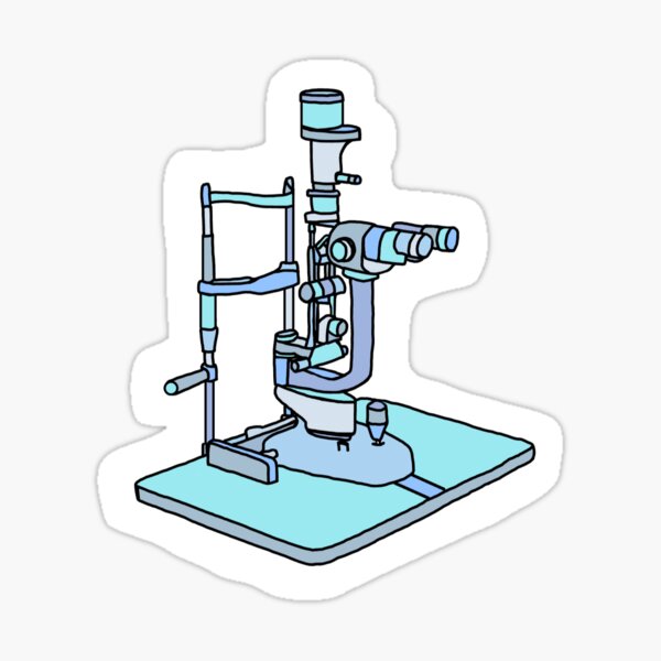 Item preview, Eye Exam Slit Lamp in Blue designed and sold by TheEyeFanatic.