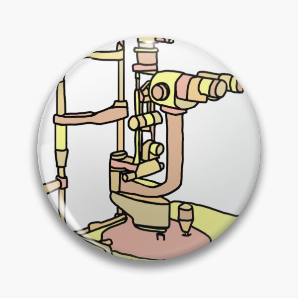 Item preview, Eye Exam Slit Lamp in Yellow/Orange designed and sold by TheEyeFanatic.