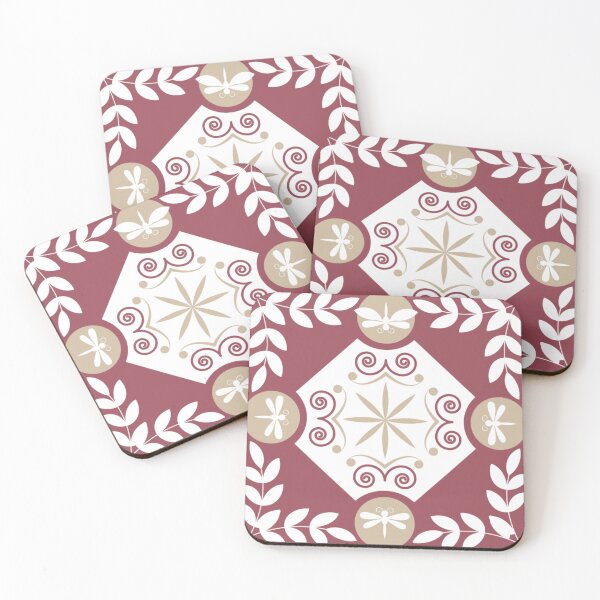 Item preview, Ornate Ornamental Tile Mosaic Floral Flowers  designed and sold by StudioAkubi.