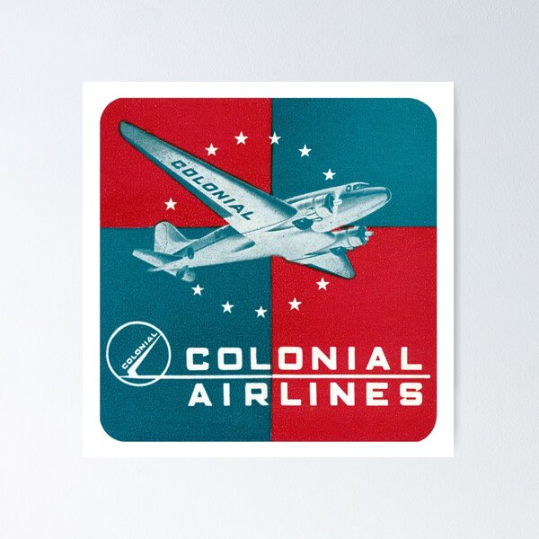 Item preview, 1950 Colonial Airlines designed and sold by historicimage.
