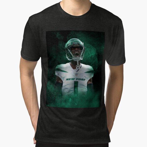 Men's Homage Ahmad Sauce Gardner Heathered Gray New York Jets Caricature  Player Tri-Blend T-Shirt