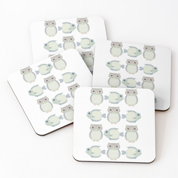 Item preview, Owls & Fish designed and sold by Jean Gregory Evans.