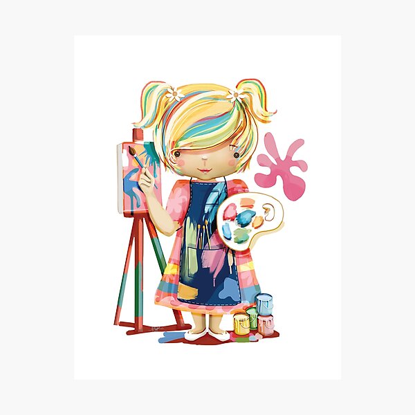 The Little Artist Photographic Print