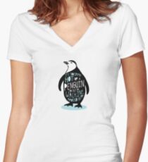 Too Damn Hot Women's Fitted V-Neck T-Shirt