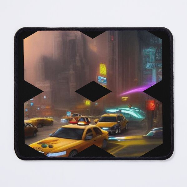 Item preview, Cyber Taxi in the Neon City designed and sold by Vast-Designs.