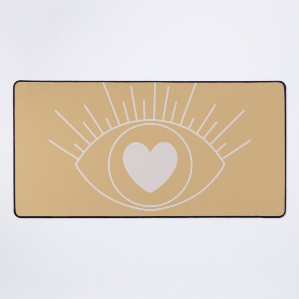 Item preview, Magical Mysterious Aesthetic Indie Style Pretty Heart Eye Honey Yellow designed and sold by scorpiolane.