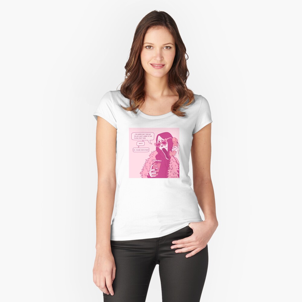 Item preview, Fitted Scoop T-Shirt designed and sold by rosecolashop.