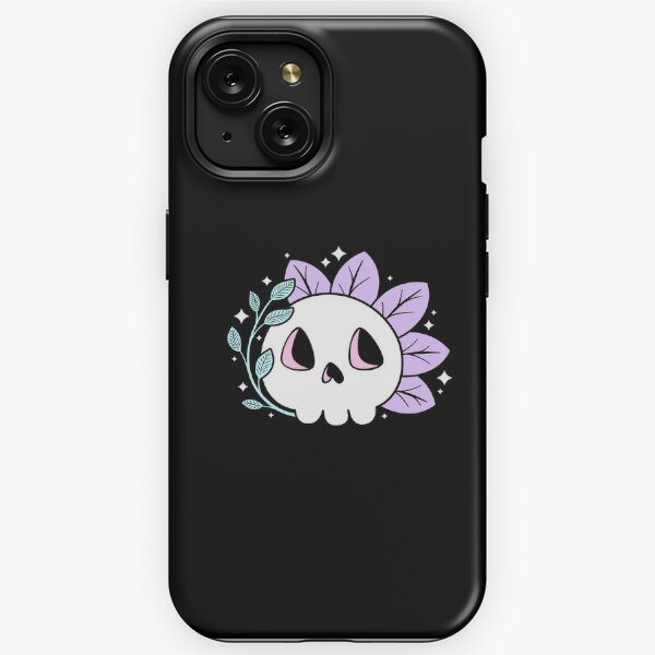 Leafy Skull (Pastels) iPhone Tough Case