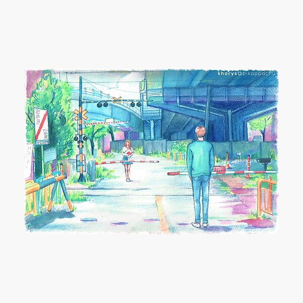 起 Jin Highlight Reel Watercolor Photographic Print