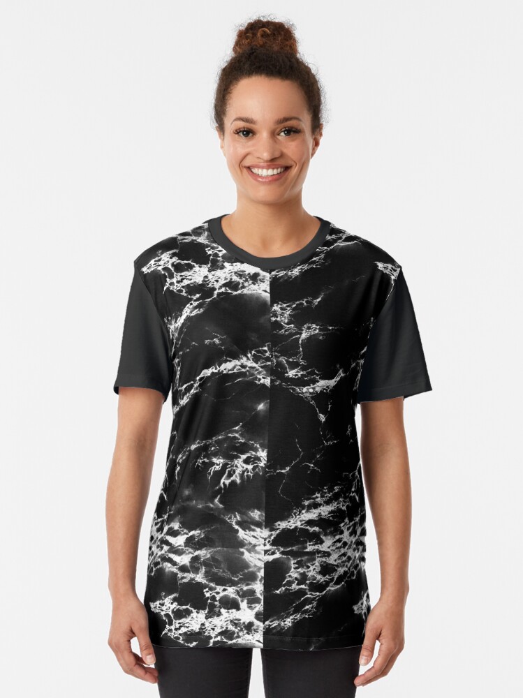 "Black Marble" Tshirt for Sale by DanJohnDesign Redbubble marble
