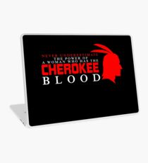 Never Underestimate The Power of A Woman Who Has The Cherokee Blood Laptop Skin