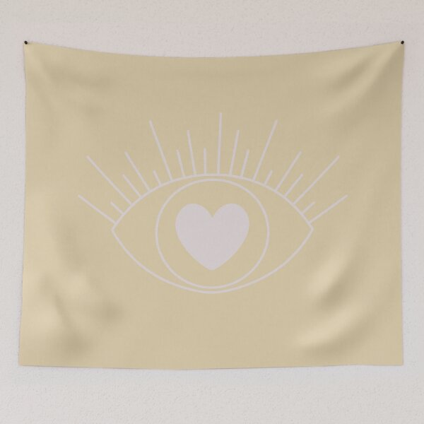 Item preview, Magical Mysterious Aesthetic Indie Style Pretty Heart Eye Yellow designed and sold by scorpiolane.