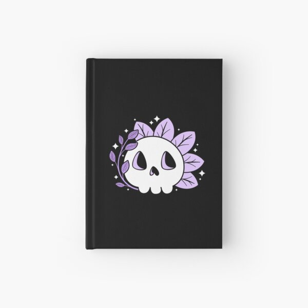 Leafy Skull (Purple) Hardcover Journal