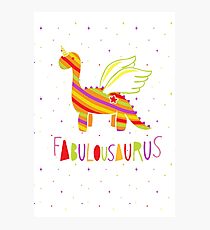 Fabulousaurus Photographic Print