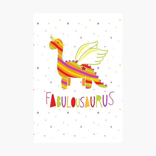 Fabulousaurus Photographic Print