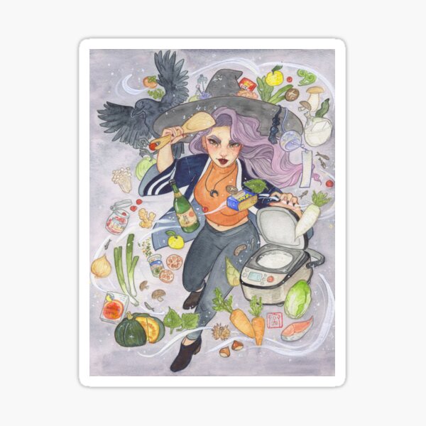 Item preview, Nara x Rice Cooker Witch designed and sold by A Miyako M Illustrations.