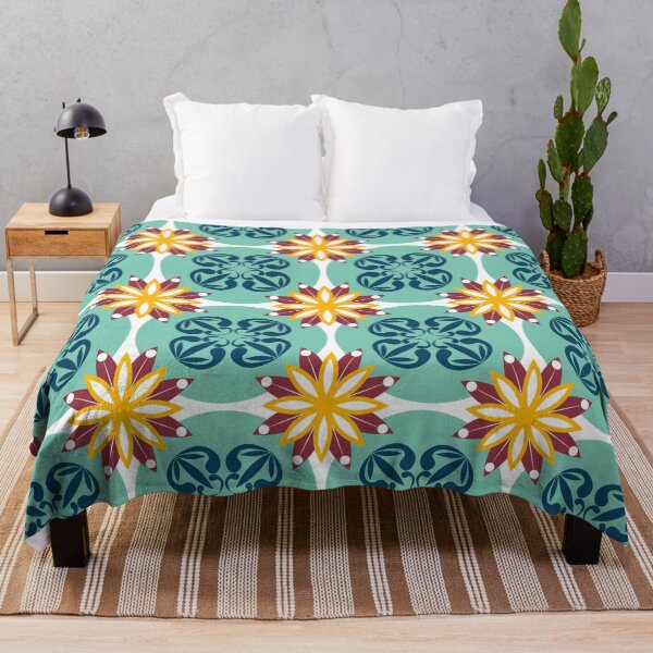 Item preview, Ornate Ornamental Tile Mosaic Floral Flowers designed and sold by StudioAkubi.