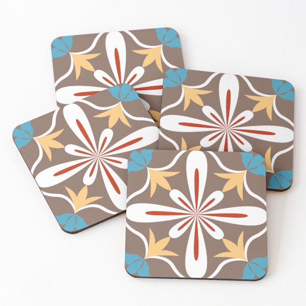 Item preview, Ornate Ornamental Tile Mosaic Floral Flowers  designed and sold by StudioAkubi.