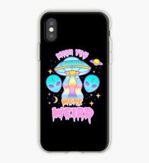 Wish You Were Weird (pastel) iPhone Case