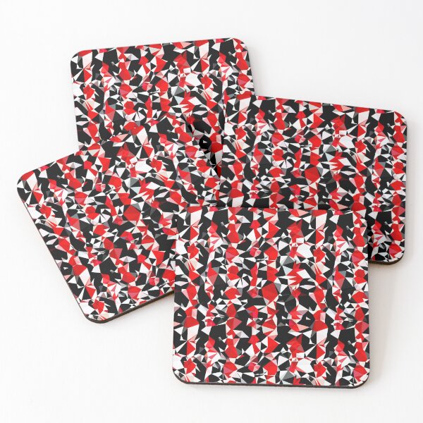 Item preview, Red black pixeled remixed designed and sold by mwebba2005.