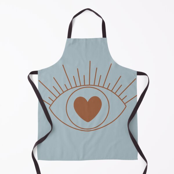 Item preview, Magical Mysterious Aesthetic Indie Style Pretty Heart Eye Deep Blue & Brown designed and sold by scorpiolane.