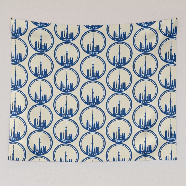 Item preview, Tokyo, Japan - City Skyline Logo  designed and sold by JonesyDave.