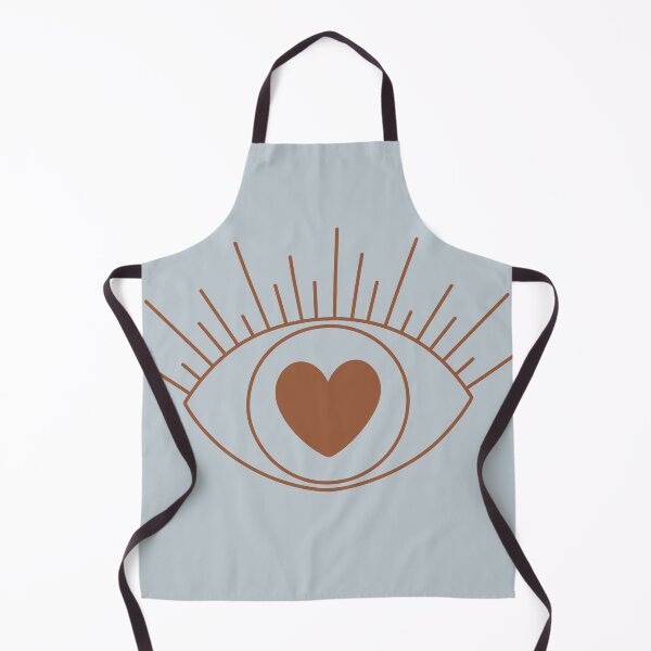 Item preview, Magical Mysterious Aesthetic Indie Style Pretty Heart Eye Gray Blue & Brown designed and sold by scorpiolane.