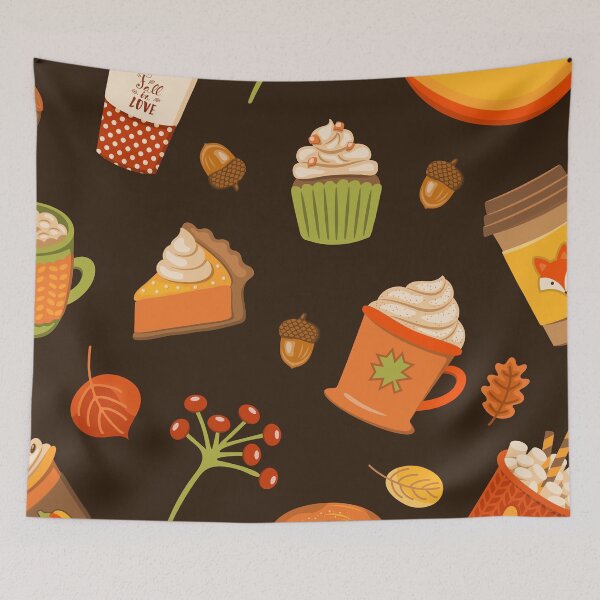 Item preview, Pumpkin Spice Pattern designed and sold by TheCatmeow2000.