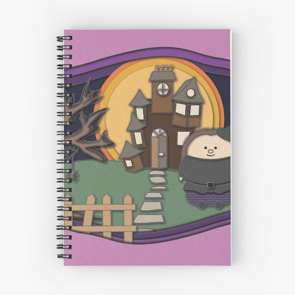 Aperçu de l'œuvre Sorcière mignonne dans la maison hantée créée et vendue par theawkwardsloth.