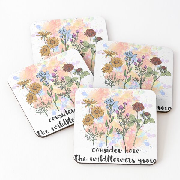 Item preview, Watercolor Blooming Wildflowers Painted Colorful Art Decor designed and sold by redbubbleart18.