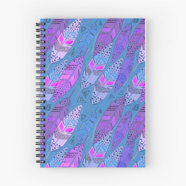 Item preview, The colorful feathers on blue background . designed and sold by fuzzyfox.